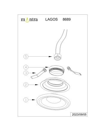 LAGOS * EMPOTRABLE GU10 REDONDO BLANCO